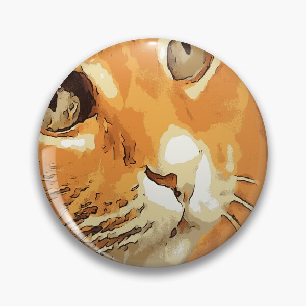 Item preview, Orange Tabby Cat Face Black Outline Art designed and sold by taiche.