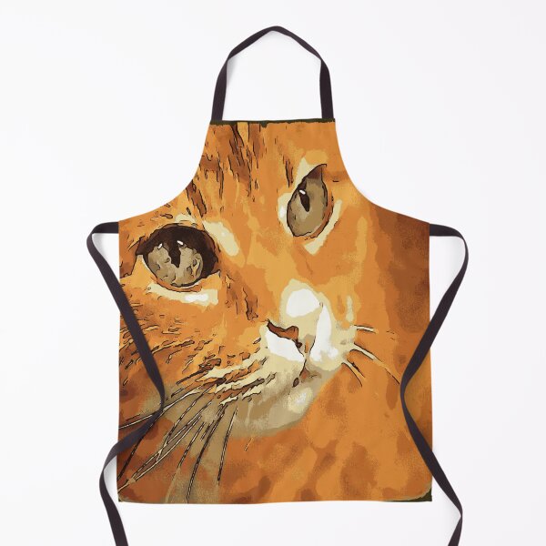 Item preview, Orange Tabby Cat Face Black Outline Art designed and sold by taiche.