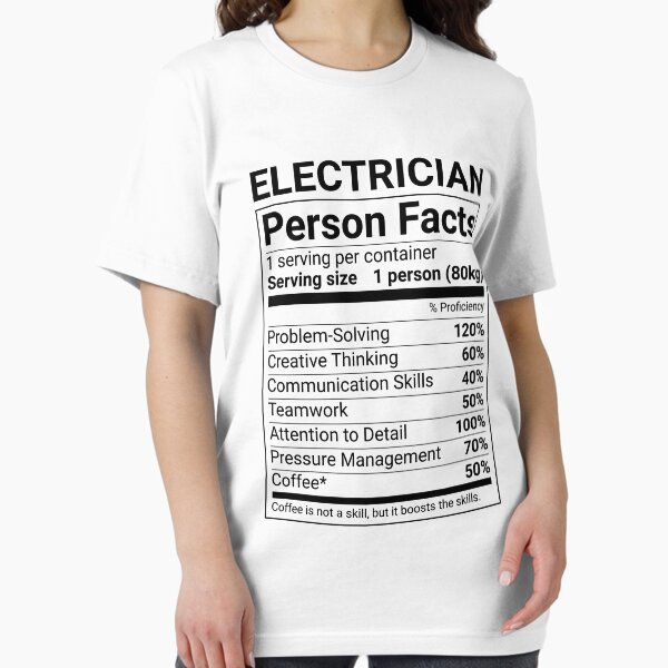 Artikel-Vorschau von Lustige Fakten über Elektriker, designt und verkauft von blacklinesart.