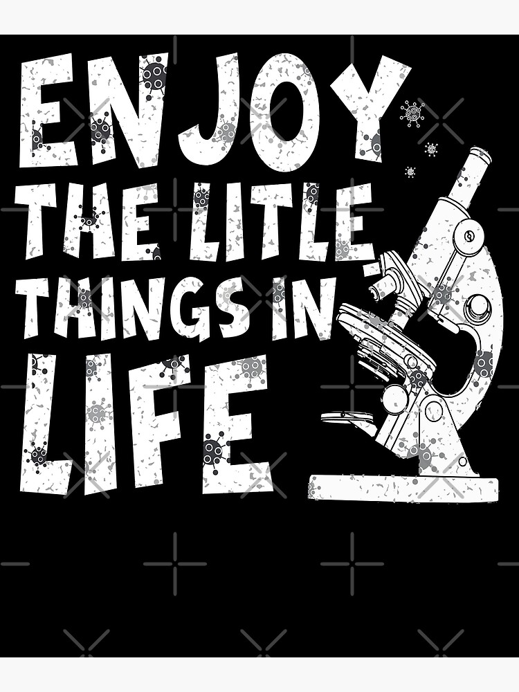 "funny microscope, microbiologists biology nerd science lab " Poster