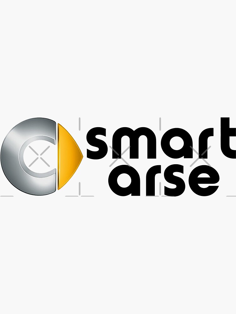 Smart Arse Smart Car ForTwo Sticker for Sale by litmusician