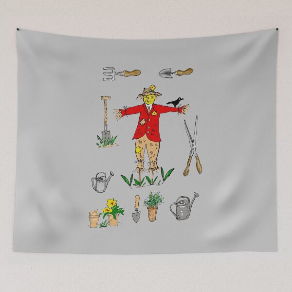 Item preview, Gardening with Scarecrow designed and sold by iancoppack.