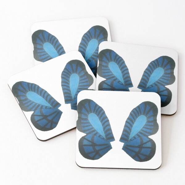 Item preview, Black and Blue Wings, KABFA Designs, By Anneka Maire designed and sold by KABFA Designs.
