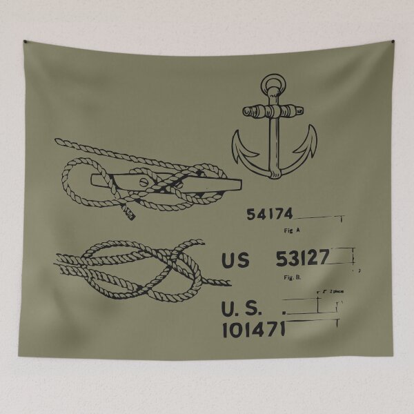 Item preview, Anchor Rope Knot Diagram designed and sold by ChristinasMess.