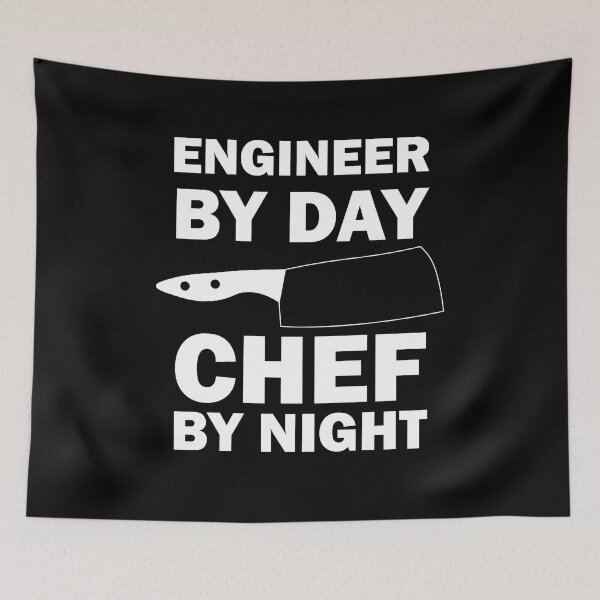 Item preview, engineer by day chef by night designed and sold by Fiona Shorts.