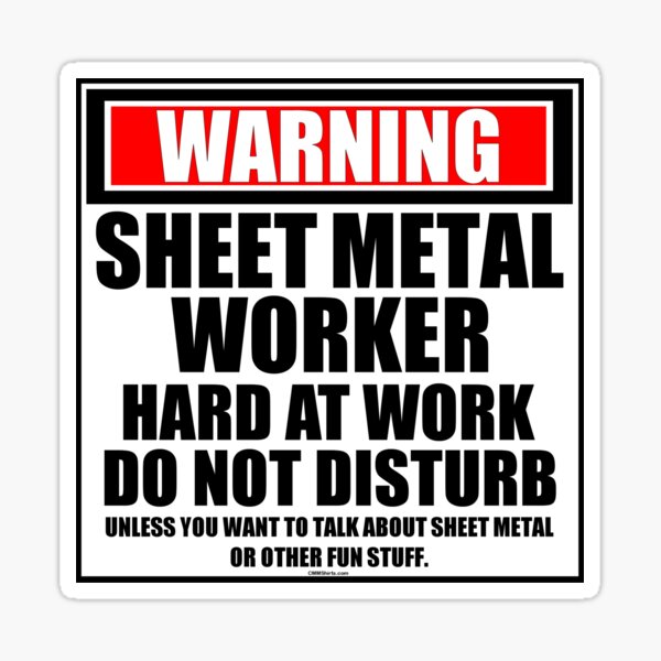 Sheet Metal Worker Stickers Redbubble