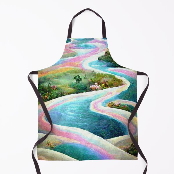Aperçu de l'œuvre Fairytale Rainbow River / Rainbow Lover Pastel Room Decor Pastel Rainbow Cloud Abstract Art Print créée et vendue par PrincessArtwork.