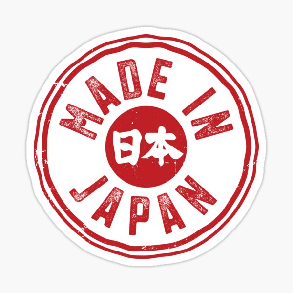 "Vintage Made In Japan" Sticker for Sale by TonySpencer Redbubble