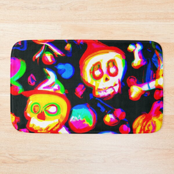 Artikelvorschau, Neon skull and bones pattern entworfen und verkauft von Bakesales.