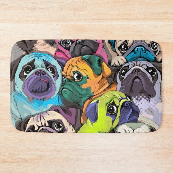 Item preview, Portrait of many pugs designed and sold by THISPUGVIBE.