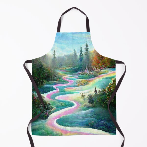 Item preview, Fairytale Rainbow River / Rainbow Lover Pastel Room Decor Pastel Rainbow Cloud Abstract Art Print designed and sold by PrincessArtwork.