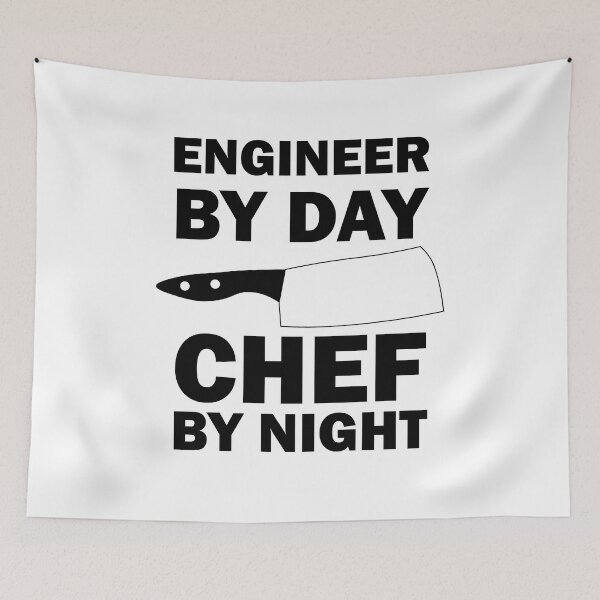 Item preview, engineer by day chef by night designed and sold by Fiona Shorts.