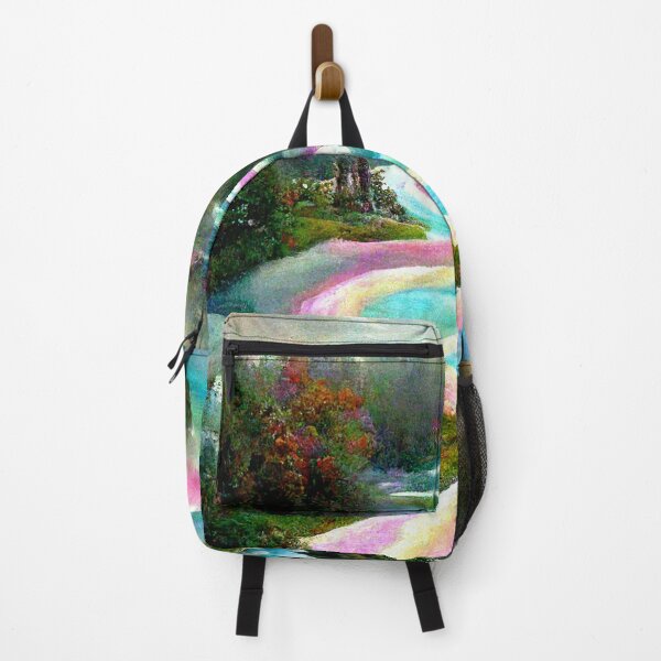 Artikelvorschau, Fairytale Rainbow River / Rainbow Lover Pastel Room Decor Pastel Rainbow Cloud Abstract Art Print entworfen und verkauft von PrincessArtwork.