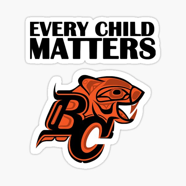 "Bc Lions Every Child Matters 2021 Orange" Sticker for Sale by