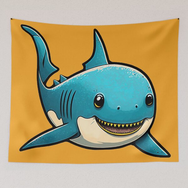 Item preview, Cute Cartoon Shark designed and sold by Definitelycole.