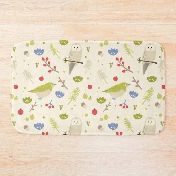 Item preview, Wild Birds Pattern - Green Bird&Owl designed and sold by J-Archive.