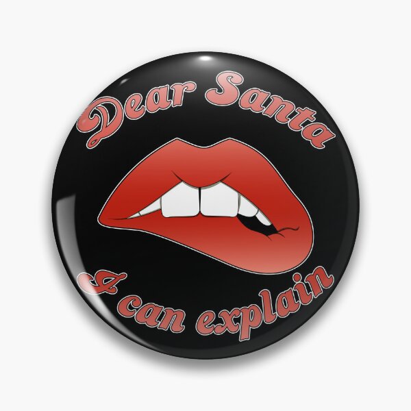 Item preview, Dear Santa i can explain | Sexy lip bite Christmas illustration designed and sold by ProdbyNiECO.