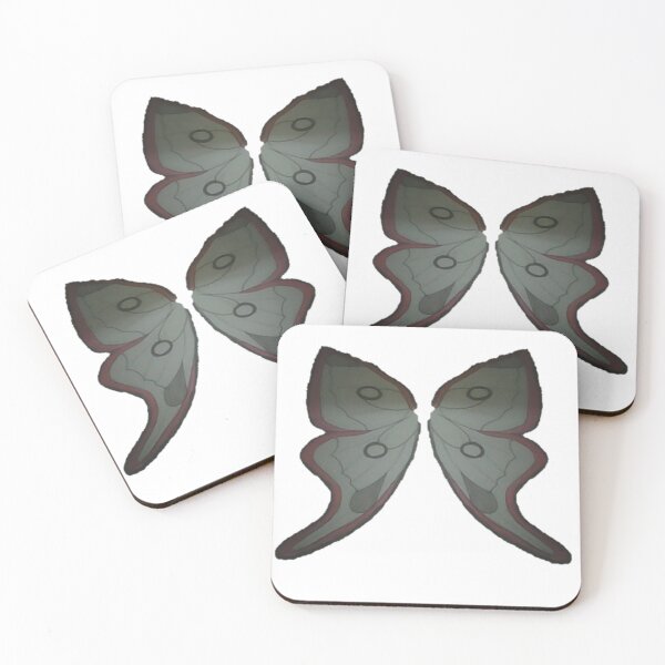 Item preview, Dusty Grey, Red edged, Tear Drop, Fairy Wings, KABFA Designs By Anneka Marie designed and sold by KABFA Designs.