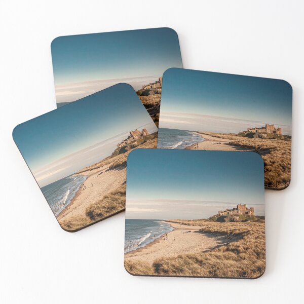 Item preview, Bamburgh Castle and beach - Colour photograph art print designed and sold by DestinationUK.