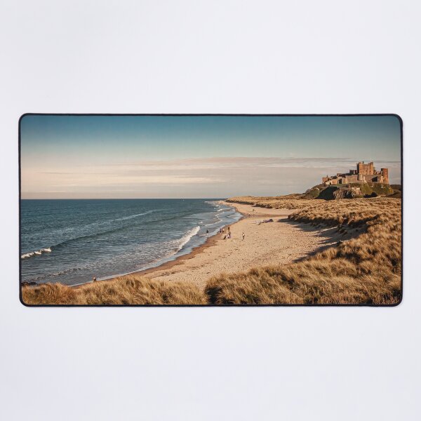 Item preview, Bamburgh Castle and beach - Colour photograph art print designed and sold by DestinationUK.