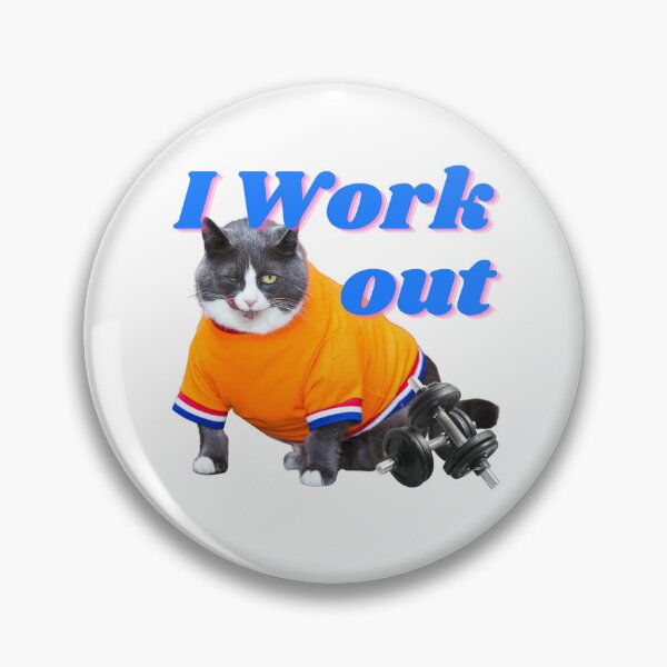 Item preview, I work out - Cat Exercise designed and sold by MerchFever.