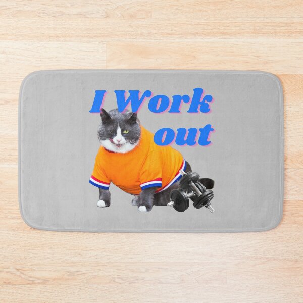 Artikelvorschau, Ich trainiere - Cat Exercise entworfen und verkauft von MerchFever.