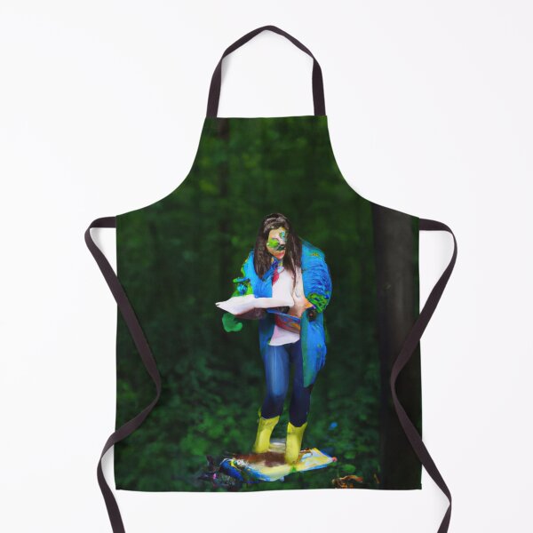 Item preview, lady painting in the woods designed and sold by Bakesales.