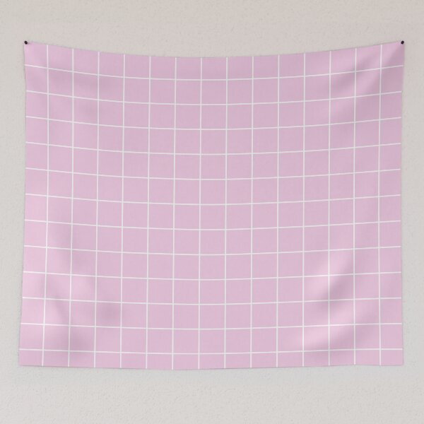 Item preview, grid, white and pastel pink designed and sold by AK-minimalist.