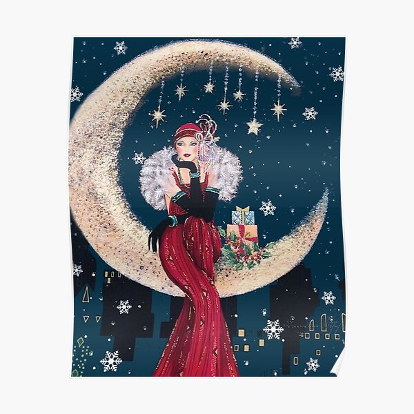 FLAPPER : Vintage High Style Beautiful Print Poster