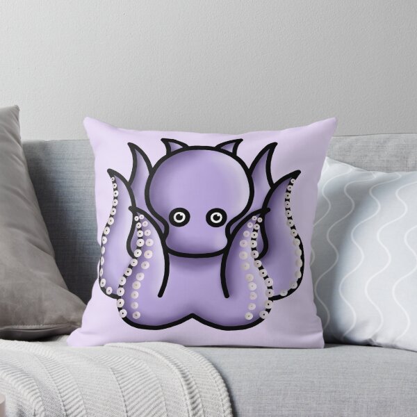 Item preview, little cute pastel purple octopus designed and sold by octo-PS.