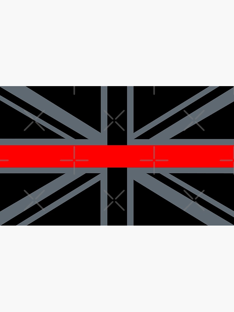 Thin Red Line - Fire Service - Union Jack Hook Backed Patch ( Badge UK Brigade - Foto 9