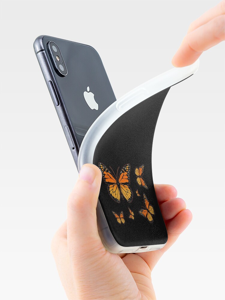 Alternate view of Monarch Butterfly Rapsody iPhone Case & Cover