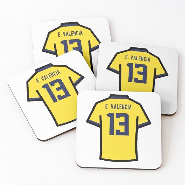 Item preview, Valencia #13 ECU Yellow Blue 22 Football Jersey designed and sold by Millustgfx.