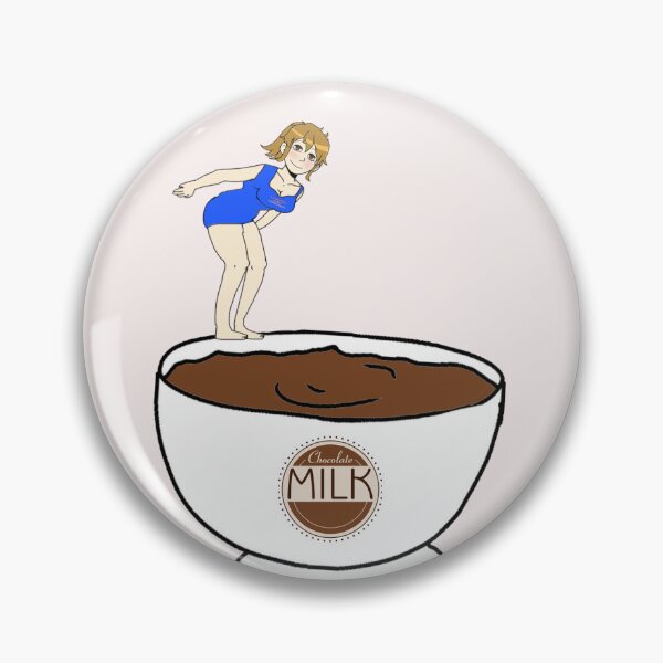 Item preview, Ashbie diving into a cup of chocolate milk  designed and sold by Ashbie  Moon.