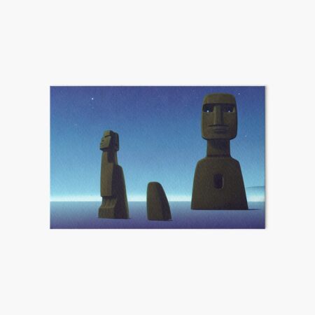 Moai Meme Art Board Prints for Sale