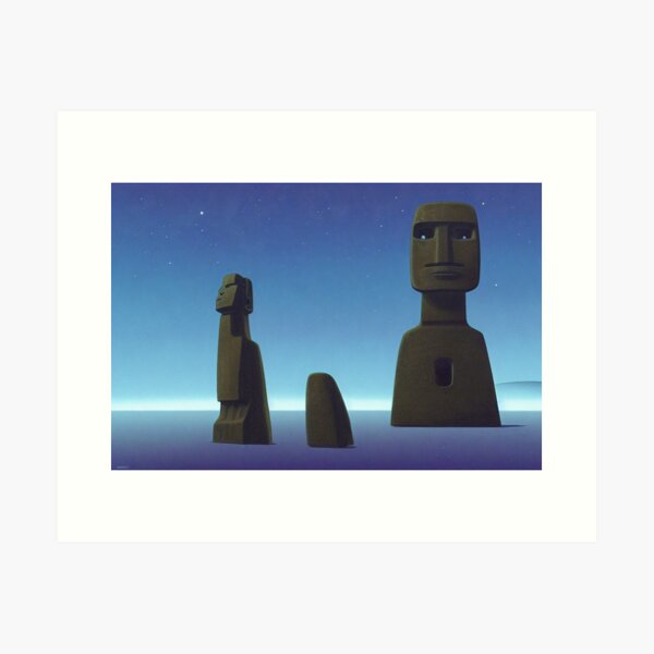 Easter Island Emoji Art Prints for Sale