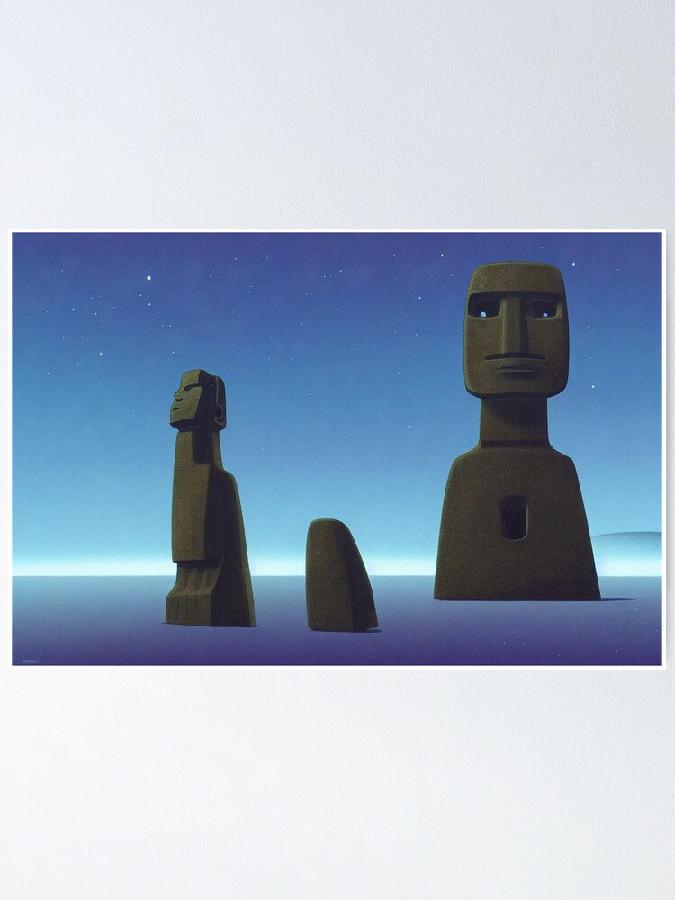 Moyai Dance Sticker - Moyai Dance Easter Island Statue - Discover