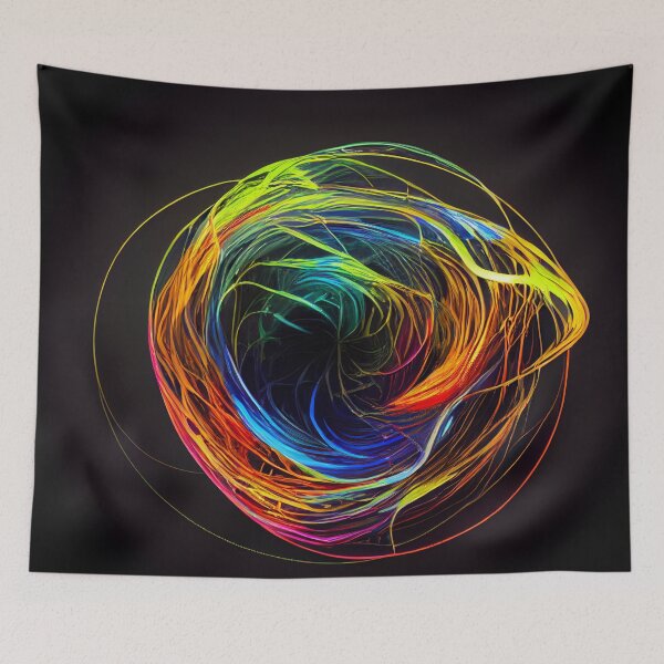 Item preview, A Vivid Stunning Ultra-Realistic Multi-Colored Swirling Abstract vision of Colorful Artwork.  designed and sold by Right Passage.