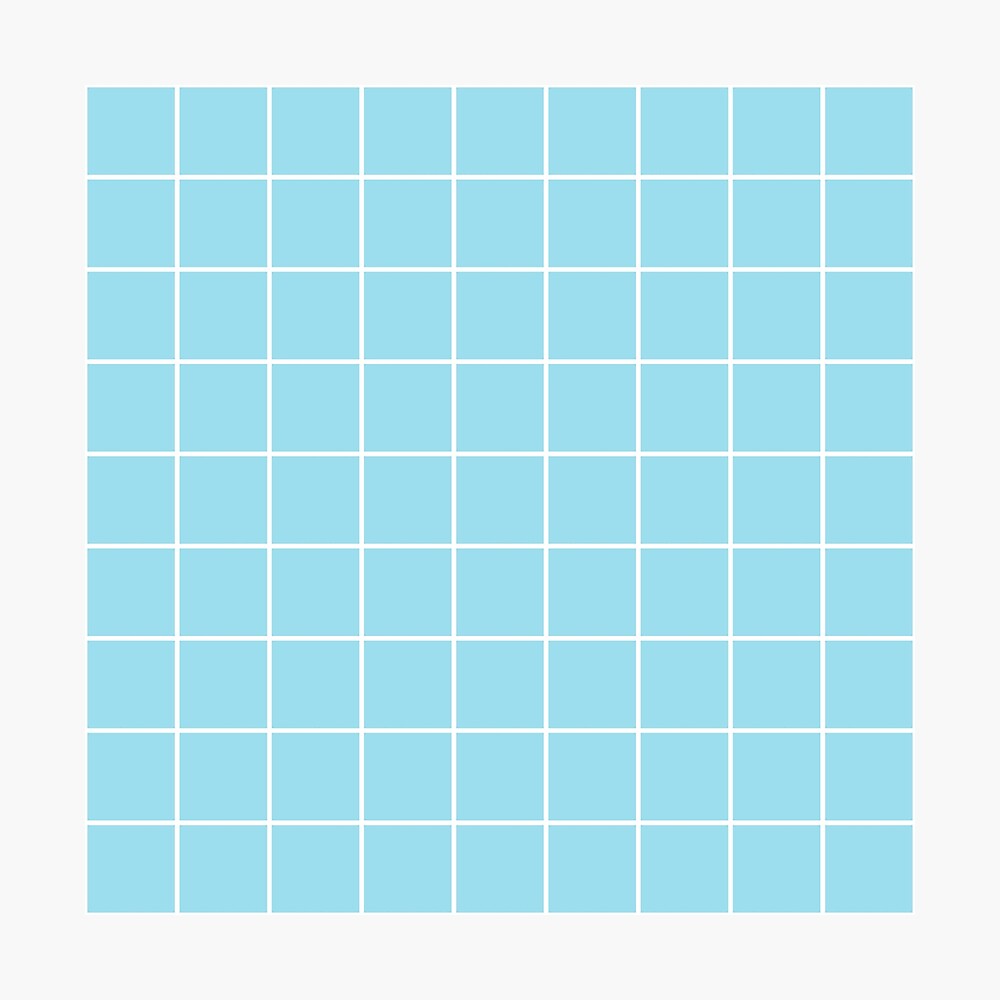 grid, white and pastel blue