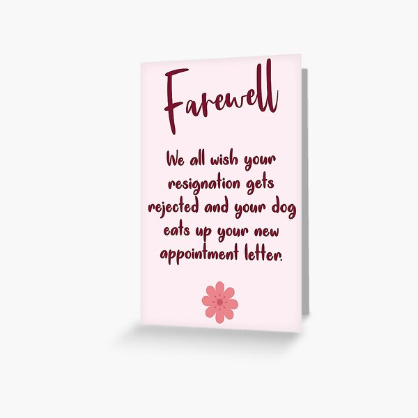 Funny Farewell For Coworkers Greeting Cards for Sale | Redbubble