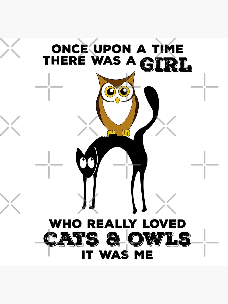 "A cat and an owl funny pet owner" Poster for Sale by Kavindo | Redbubble