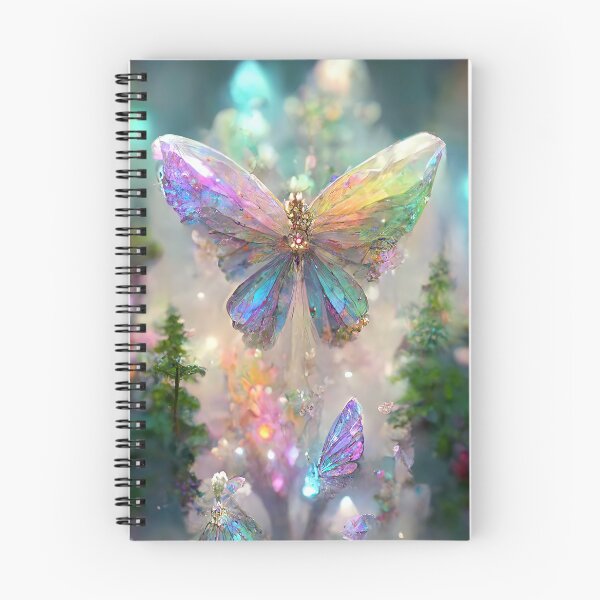 Item preview, Rainbow Crystal Butterfly Lover Room Decor Rainbow Waterfall Abstract Art Print designed and sold by PrincessArtwork.