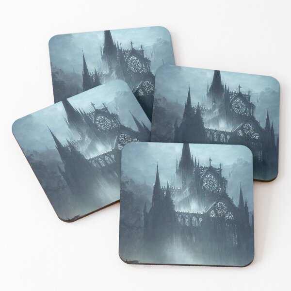 Item preview, Gothic Cathedral among the mountains designed and sold by AM FineArtPrints.
