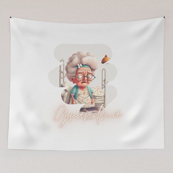 Item preview, Hilarious Grandma Is In The Hospital Again Artwork Sticker designed and sold by TheCreativeFab.