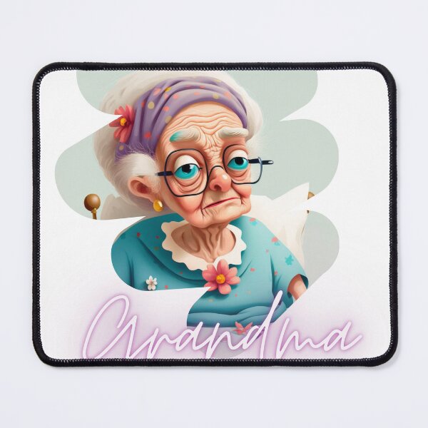 Item preview, Funny Portrait Grandma Is In The Hospital Again Artwork Sticker designed and sold by TheCreativeFab.