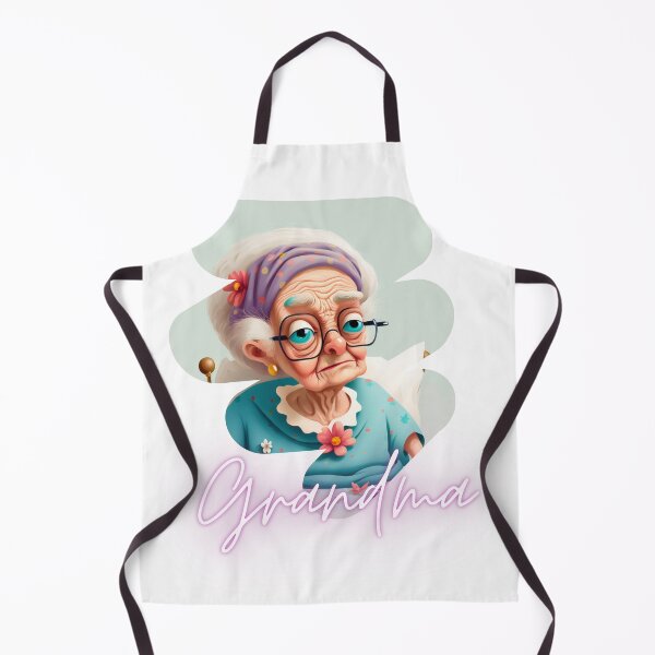Item preview, Funny Portrait Grandma Is In The Hospital Again Artwork Sticker designed and sold by TheCreativeFab.