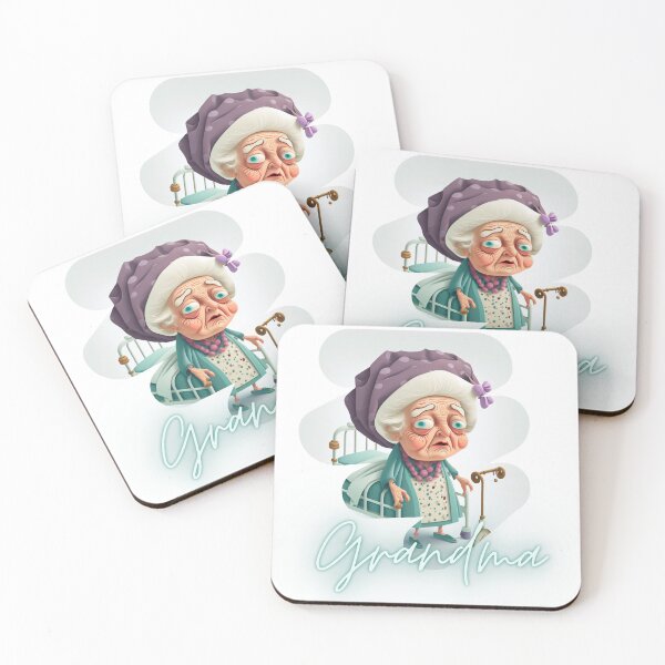 Item preview, Hilarious Grandma Is In The Hospital Again Artwork Sticker designed and sold by TheCreativeFab.