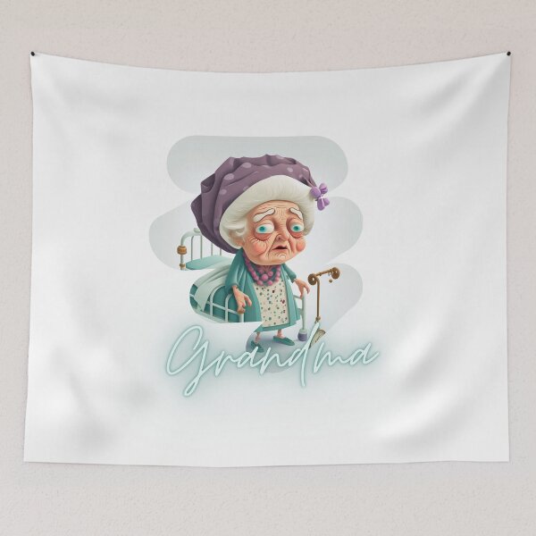 Item preview, Hilarious Grandma Is In The Hospital Again Artwork Sticker designed and sold by TheCreativeFab.