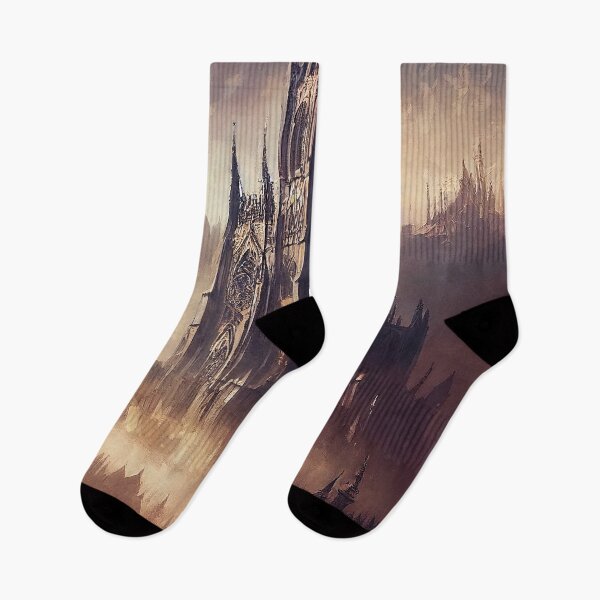 Item preview, Gothic Cathedral among the mountains designed and sold by AM FineArtPrints.