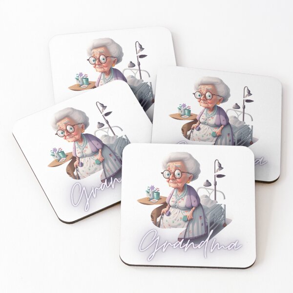 Item preview, Sad Grandma Is In The Hospital Again Artwork Sticker designed and sold by TheCreativeFab.
